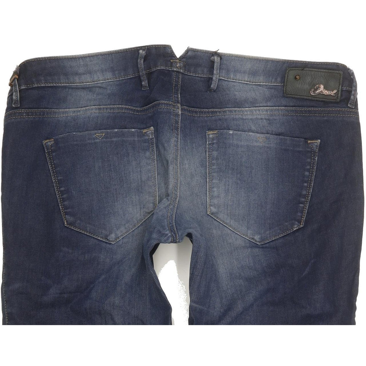 Diesel Cherick 0884I Women Blue Tapered Slim Stretch Jeans W31 L32