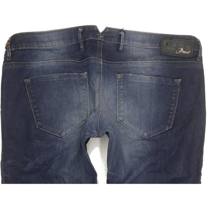 Diesel Cherick 0884I Women Blue Tapered Slim Stretch Jeans W31 L32