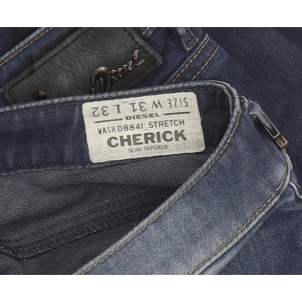 Diesel Cherick 0884I Women Blue Tapered Slim Stretch Jeans W31 L32