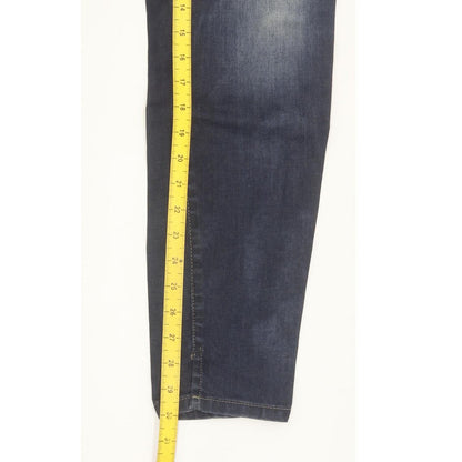Diesel Cherick 0884I Women Blue Tapered Slim Stretch Jeans W31 L32