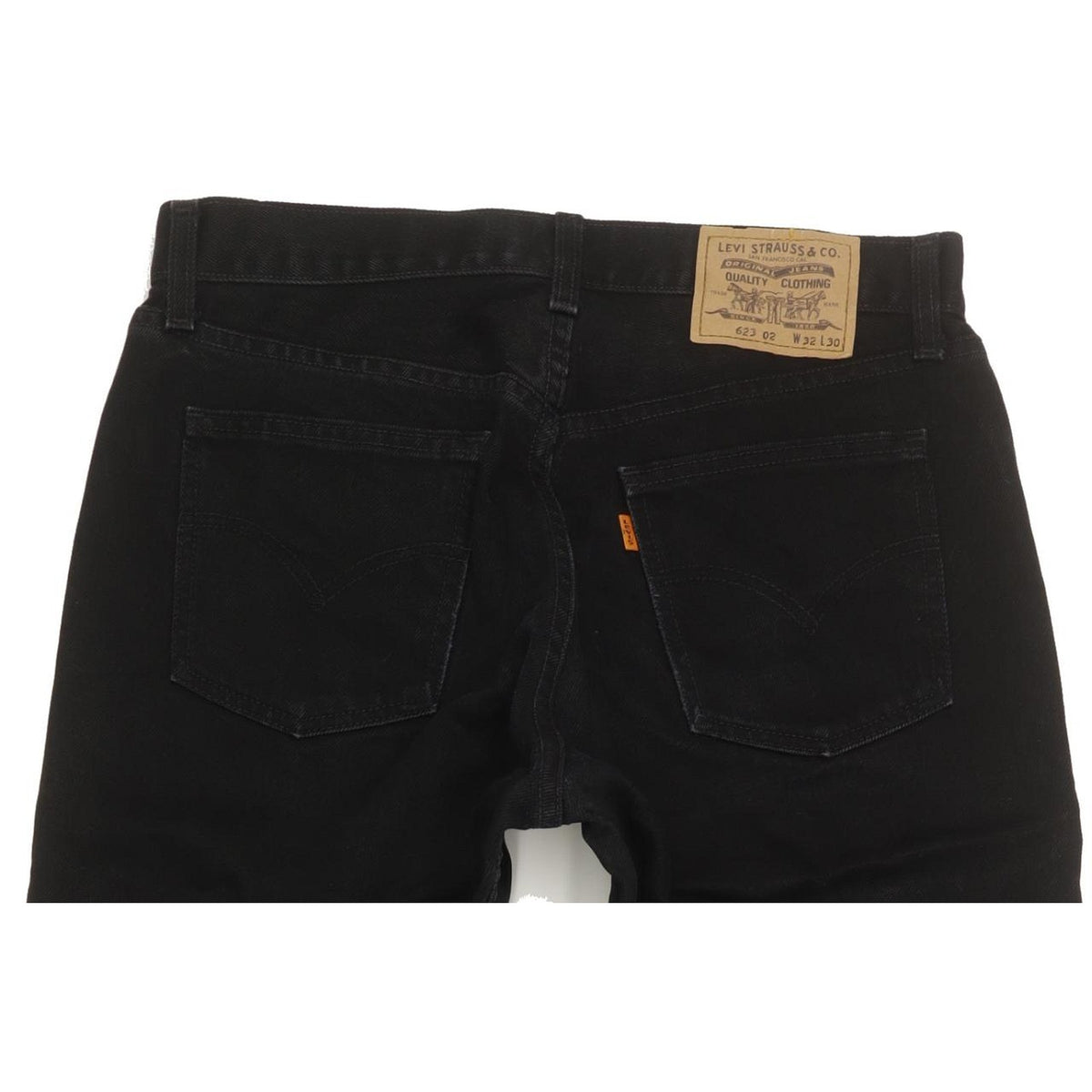 Levi's 623 Men Black Tapered Regular Jeans W32 L29