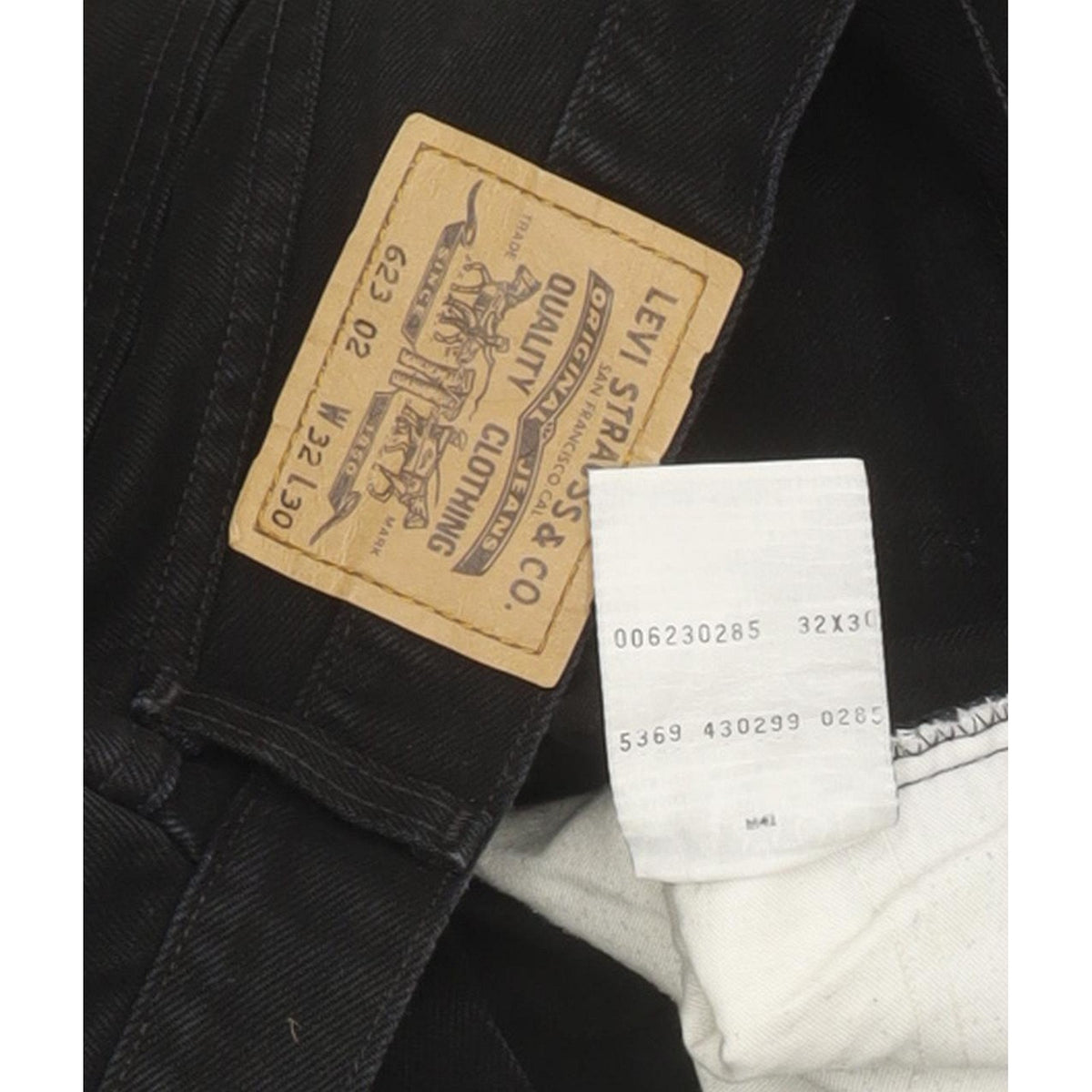 Levi's 623 Men Black Tapered Regular Jeans W32 L29