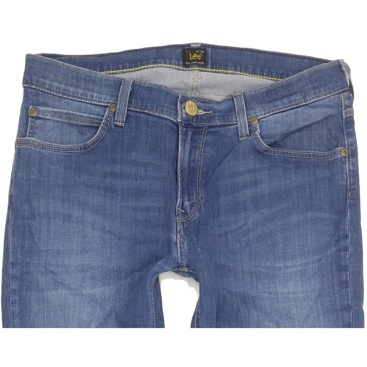 Lee Jade Women Blue Straight Slim Stretch Jeans W32 L30