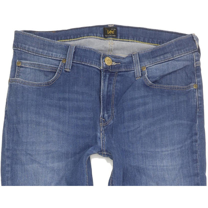 Lee Jade Women Blue Straight Slim Stretch Jeans W32 L30