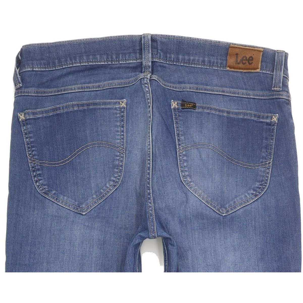 Lee Jade Women Blue Straight Slim Stretch Jeans W32 L30
