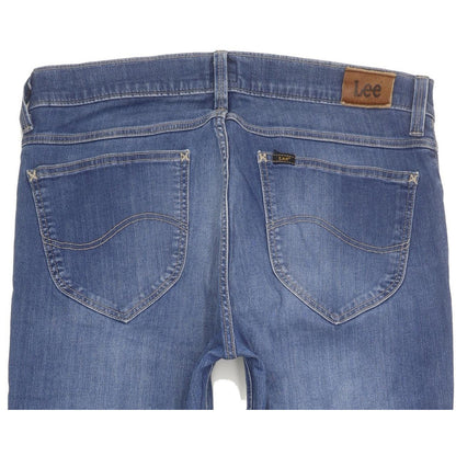 Lee Jade Women Blue Straight Slim Stretch Jeans W32 L30