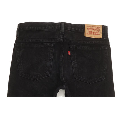 Levi's Men Black Straight Slim Jeans W34 L30