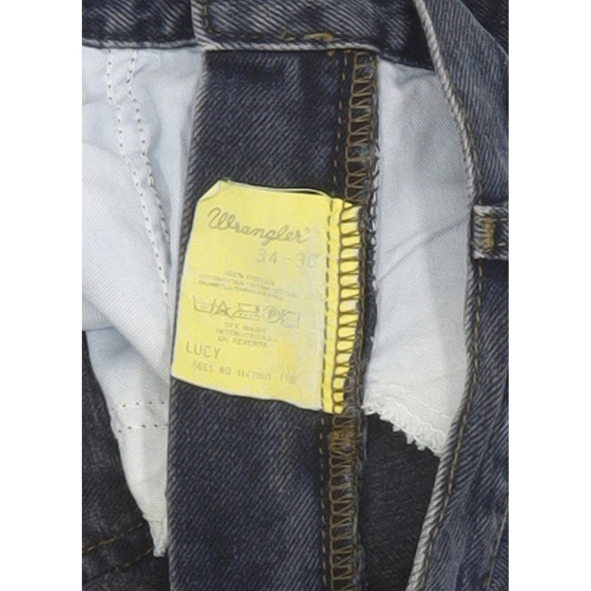 Wrangler Lycy Blue Straight Regular Jeans High Waisted W34 L30