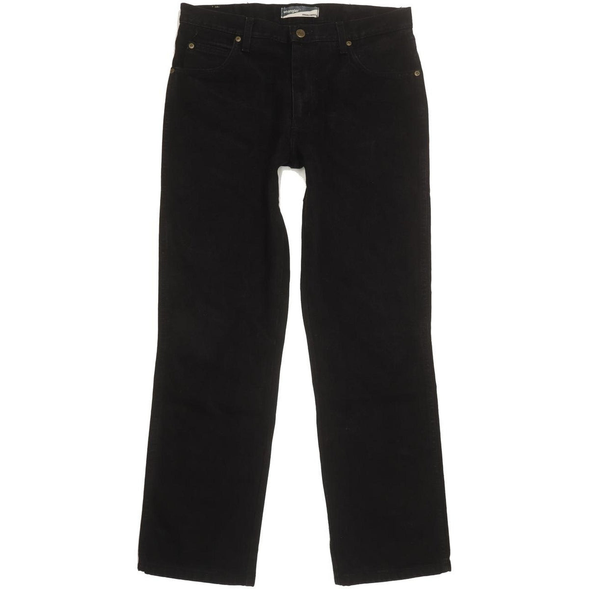 Wrangler Durable Men Black Straight Regular Jeans W34 L31