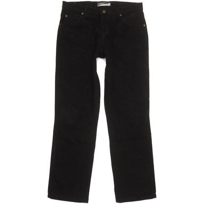 Wrangler Durable Men Black Straight Regular Jeans W34 L31