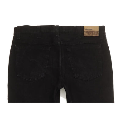 Wrangler Durable Men Black Straight Regular Jeans W34 L31