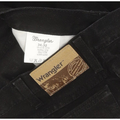 Wrangler Durable Men Black Straight Regular Jeans W34 L31
