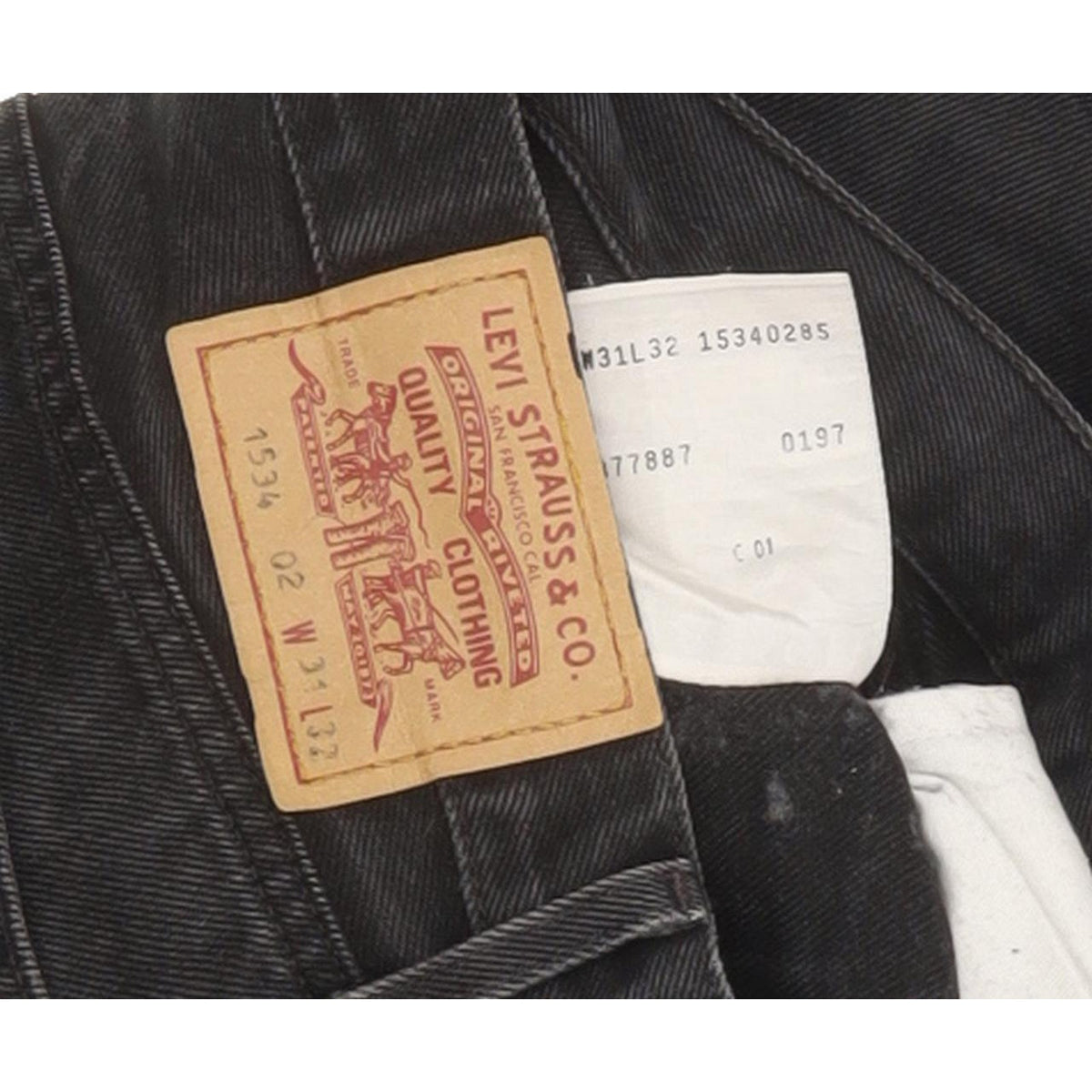 Levi's 534 Men Black Straight Regular Jeans W30 L31