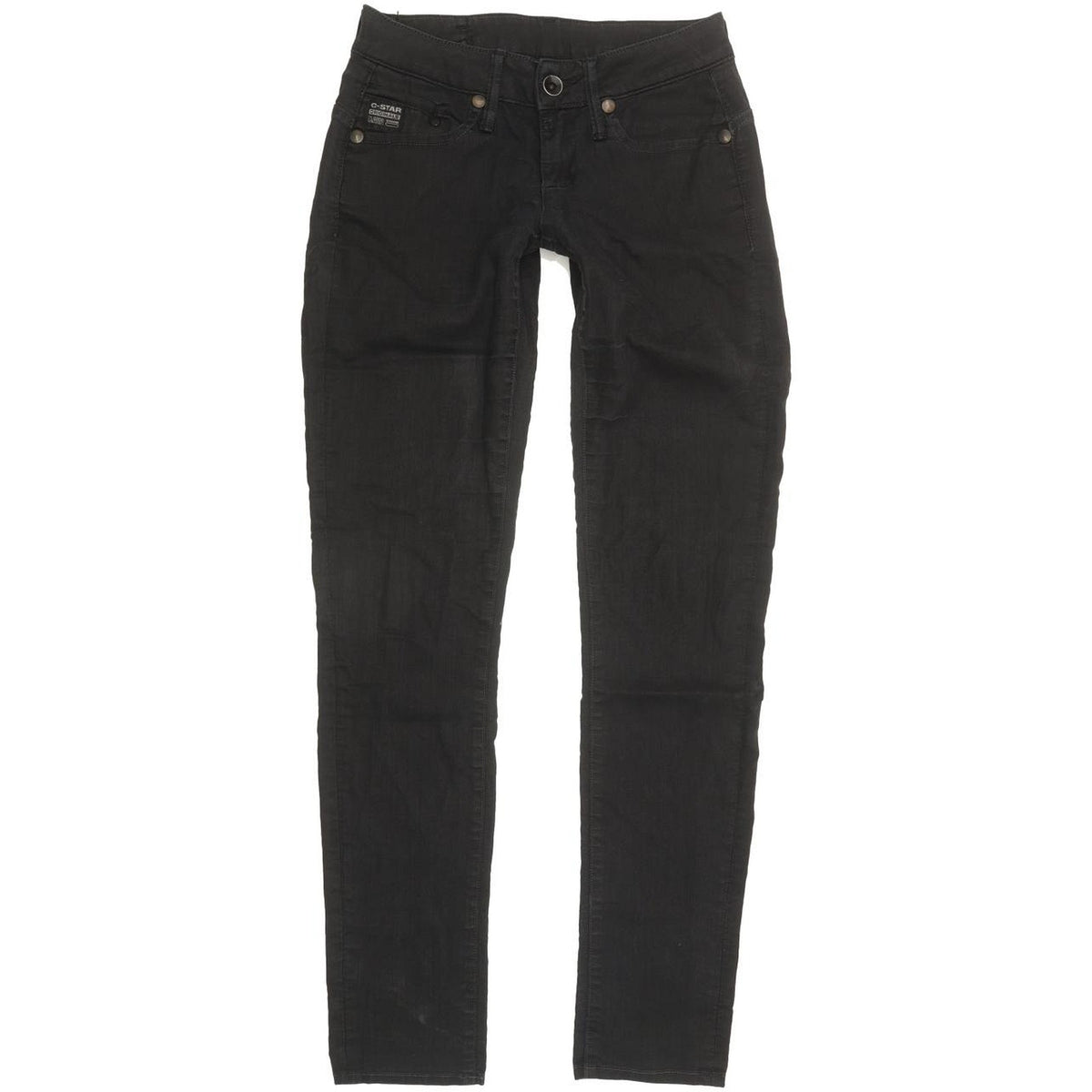 G-Star Midge Women Black Skinny Slim Stretch Jeans W26 L31