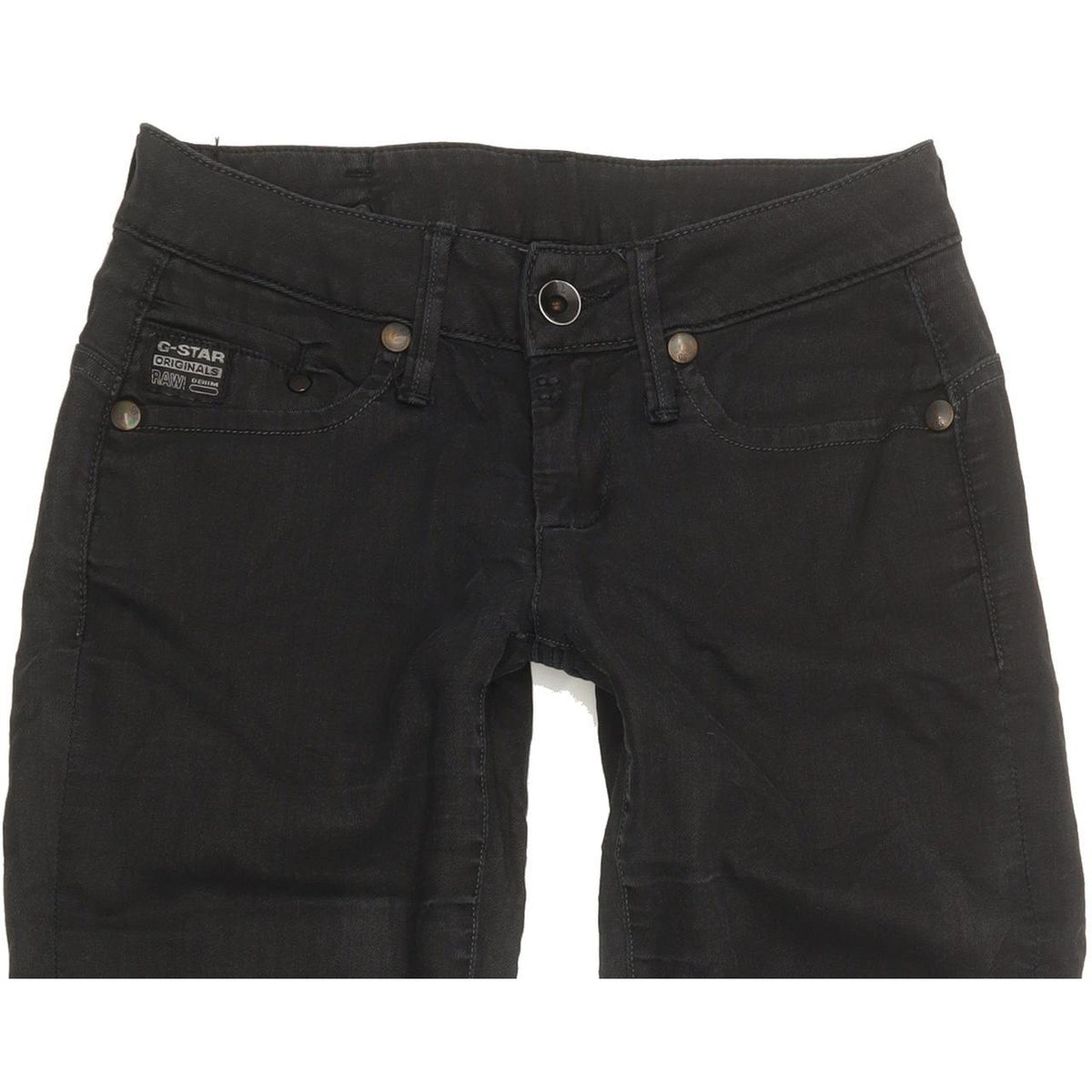G-Star Midge Women Black Skinny Slim Stretch Jeans W26 L31