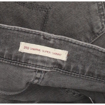 Levi's 310 Shaping Women Grey Skinny Slim Stretch Jeans W28 L29