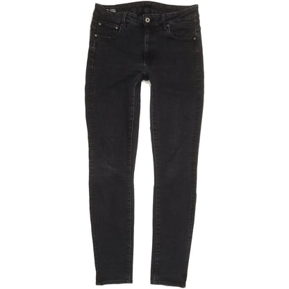 G-Star 3301 Women Black Skinny Slim Stretch Jeans W32 L31