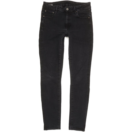 G-Star 3301 Women Black Skinny Slim Stretch Jeans W32 L31
