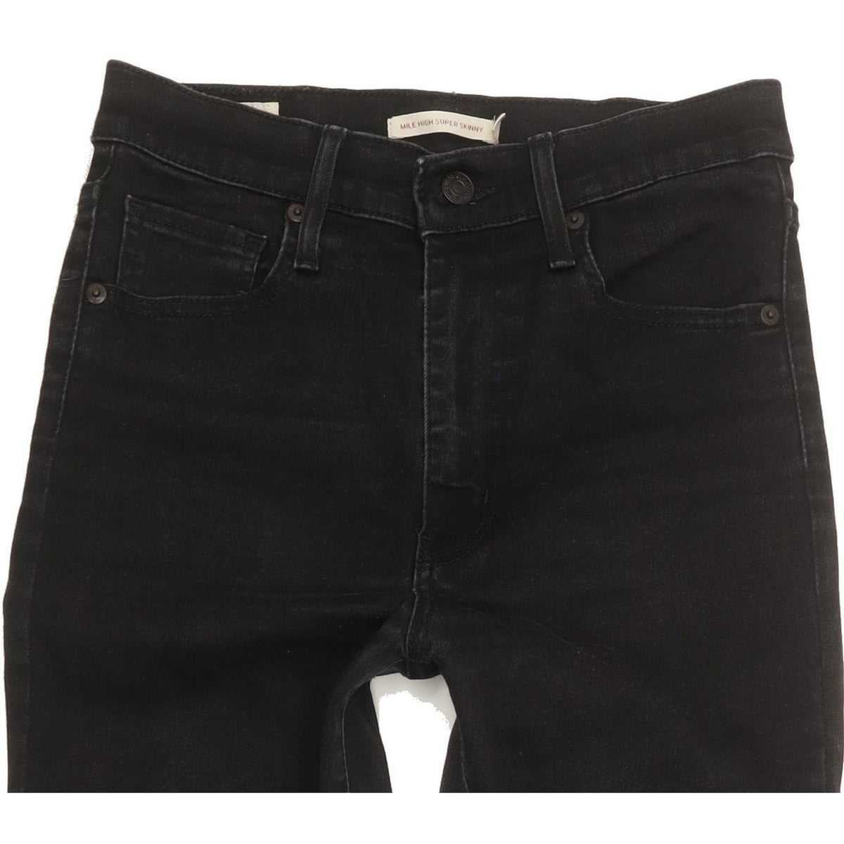 Levi's Mile Women Black Skinny Slim Stretch Jeans W28 L29