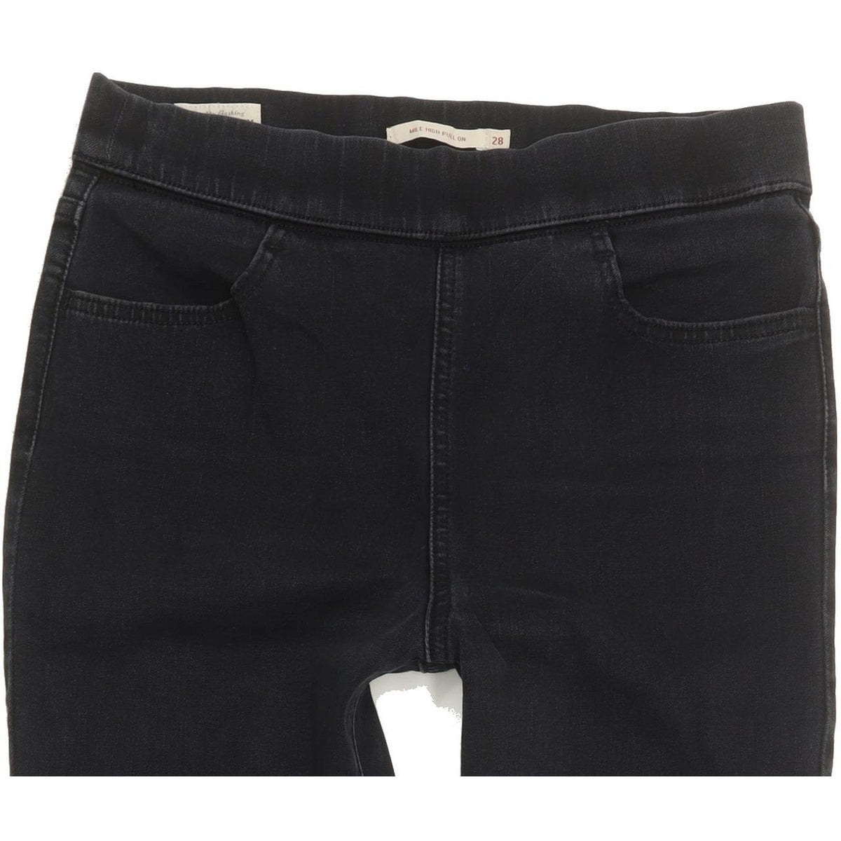 Levi's Mile Pull on Black Skinny Slim Stretch Leggings High Waisted W28 L26