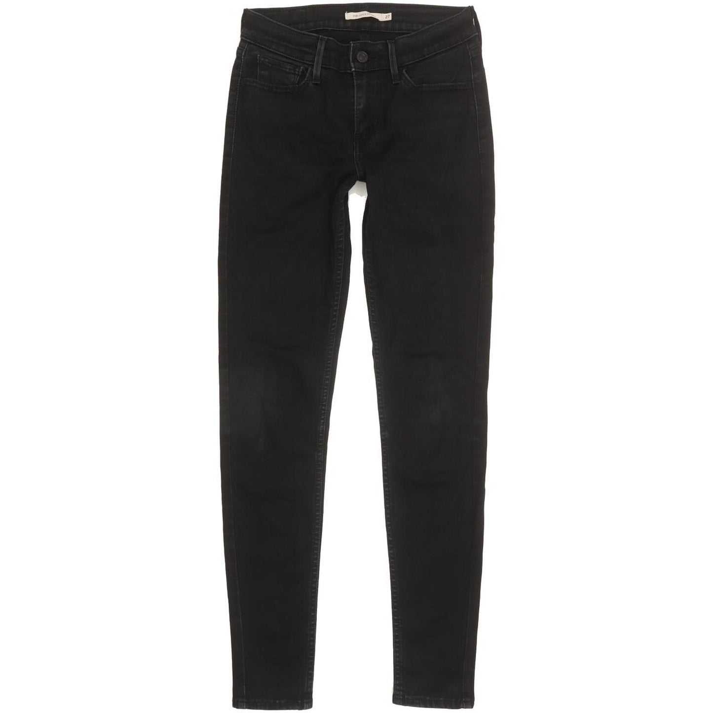 Levi's 710 Super Women Black Skinny Slim Stretch Jeans W27 L29