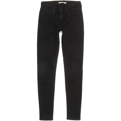Levi's 710 Super Women Black Skinny Slim Stretch Jeans W27 L29