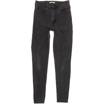 Levi's Mile Black Skinny Slim Stretch Jeans High Waisted W30 L29