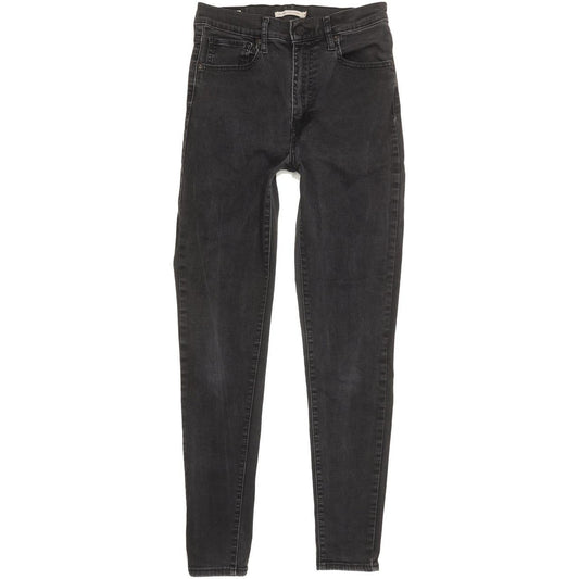 Levi's Mile Black Skinny Slim Stretch Jeans High Waisted W30 L29