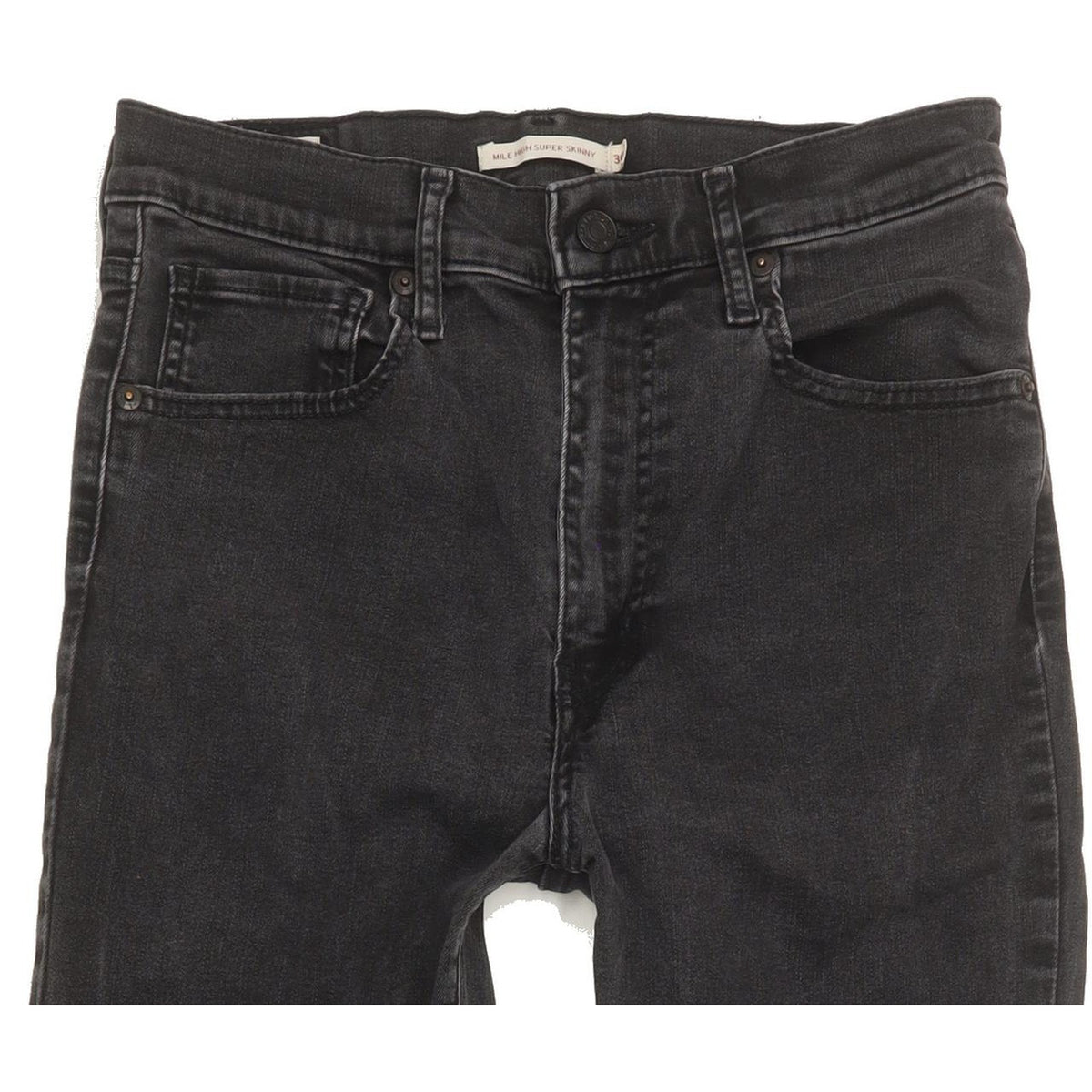 Levi's Mile Black Skinny Slim Stretch Jeans High Waisted W30 L29