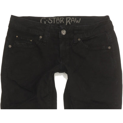 G-Star Reese Women Black Skinny Slim Stretch Jeans W29 L32