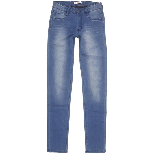 Levi's 721 Kids Women Blue Skinny Slim Stretch Jeans W24 L31