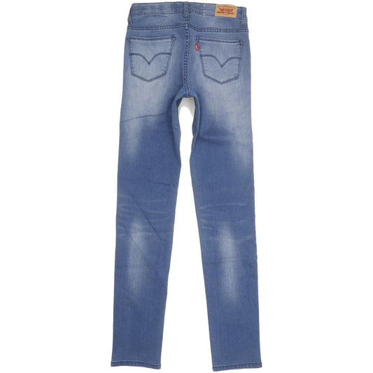 Levi's 721 Kids Women Blue Skinny Slim Stretch Jeans W24 L31