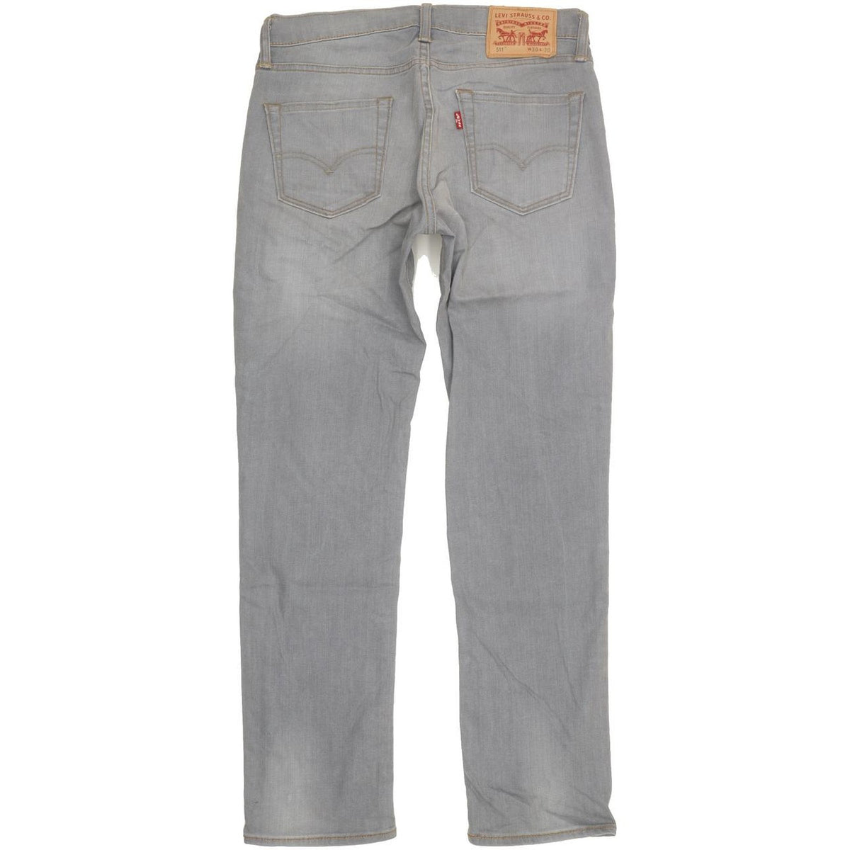Levi's 511 Men Grey Straight Slim Stretch Jeans W30 L29