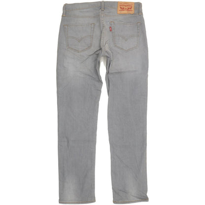 Levi's 511 Men Grey Straight Slim Stretch Jeans W30 L29