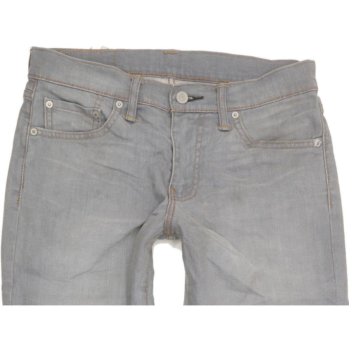 Levi's 511 Men Grey Straight Slim Stretch Jeans W30 L29