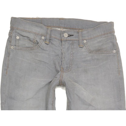 Levi's 511 Men Grey Straight Slim Stretch Jeans W30 L29