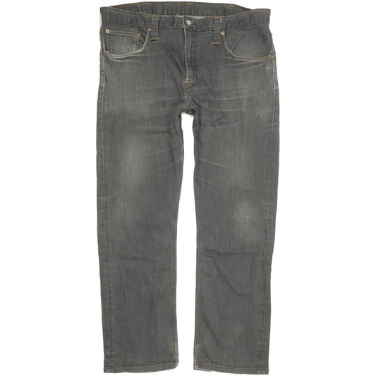 Levi's 504 Men Grey Straight Regular Stretch Jeans W40 L30