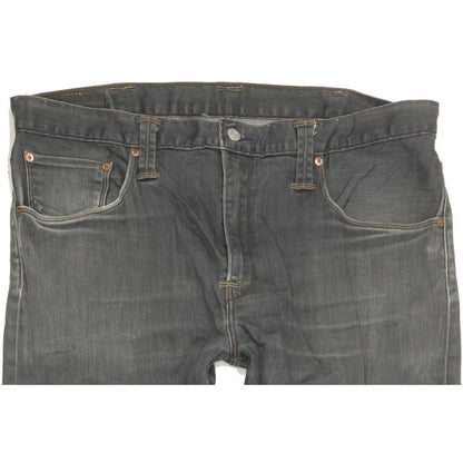 Levi's 504 Men Grey Straight Regular Stretch Jeans W40 L30