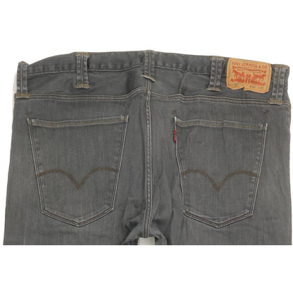 Levi's 504 Men Grey Straight Regular Stretch Jeans W40 L30