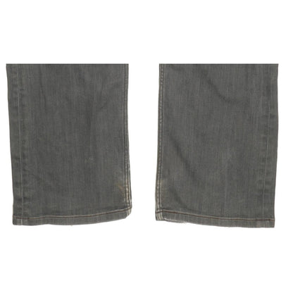Levi's 504 Men Grey Straight Regular Stretch Jeans W40 L30