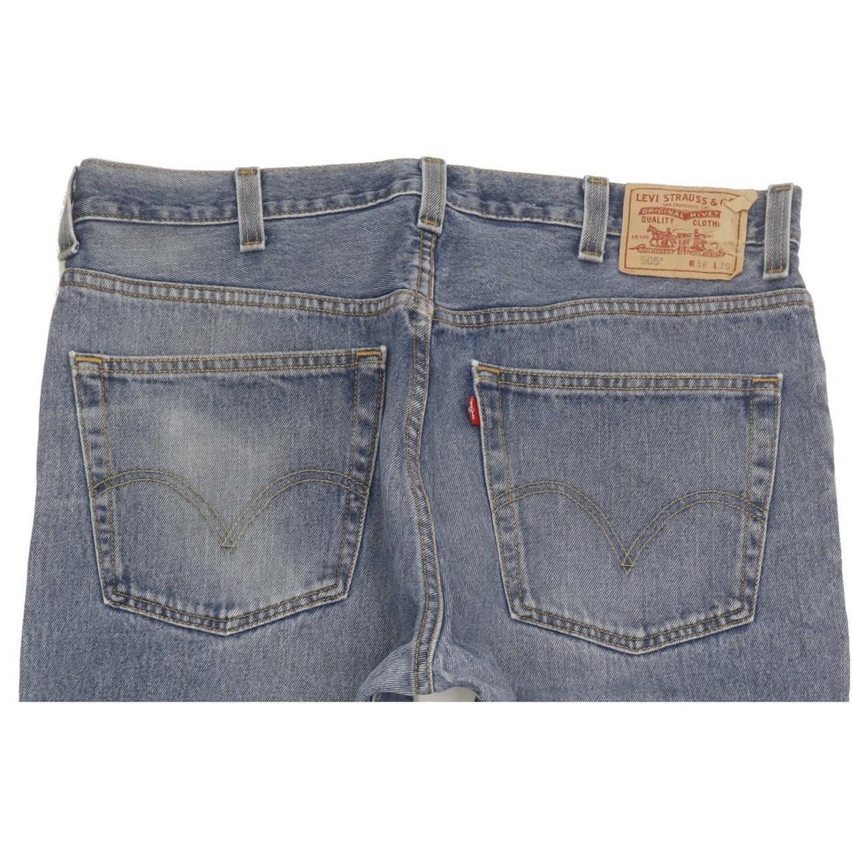 Levi's 505 Men Blue Straight Regular Jeans W38 L30