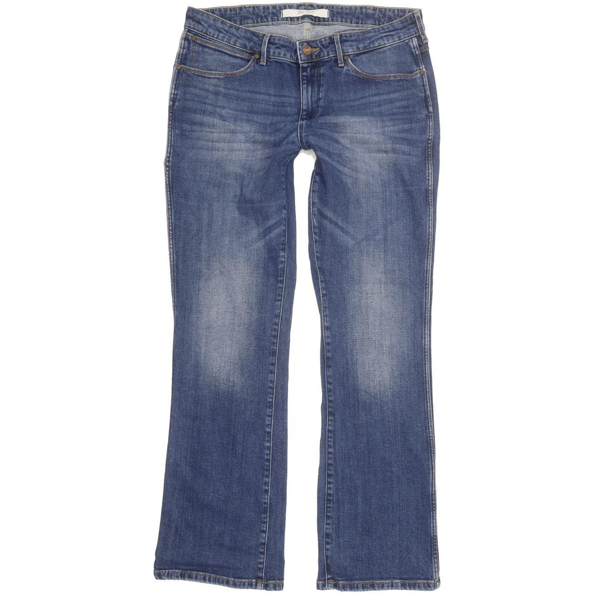 Wrangler Avery Women Blue Straight Slim Stretch Jeans W31 L30