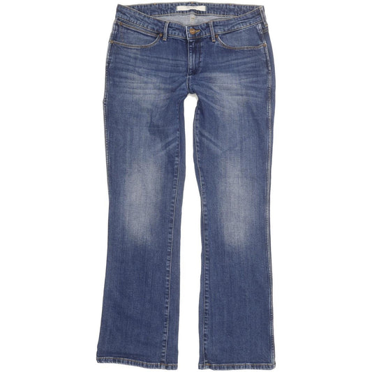 Wrangler Avery Women Blue Straight Slim Stretch Jeans W31 L30