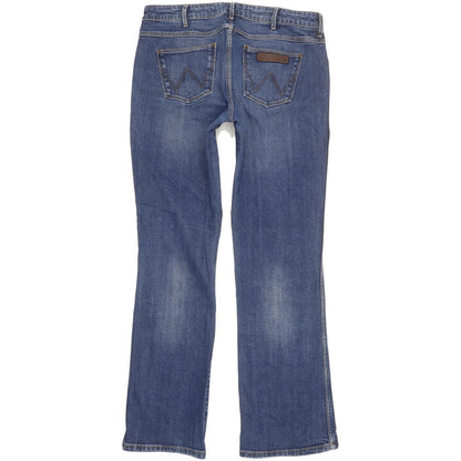Wrangler Avery Women Blue Straight Slim Stretch Jeans W31 L30