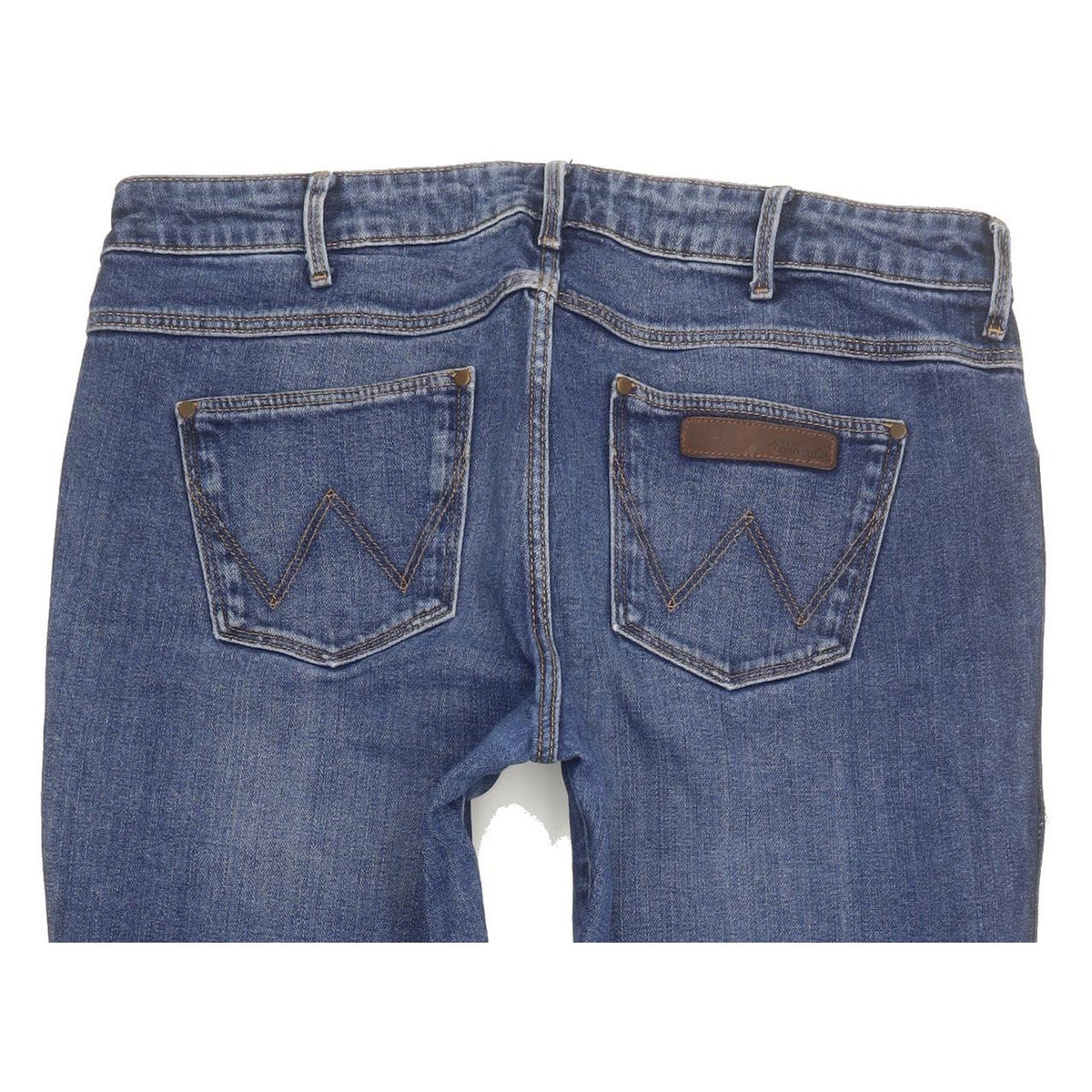 Wrangler Avery Women Blue Straight Slim Stretch Jeans W31 L30