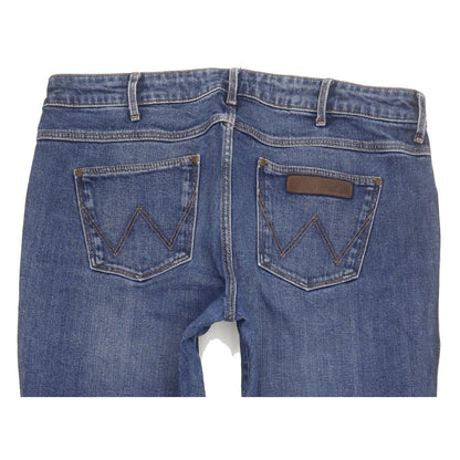 Wrangler Avery Women Blue Straight Slim Stretch Jeans W31 L30