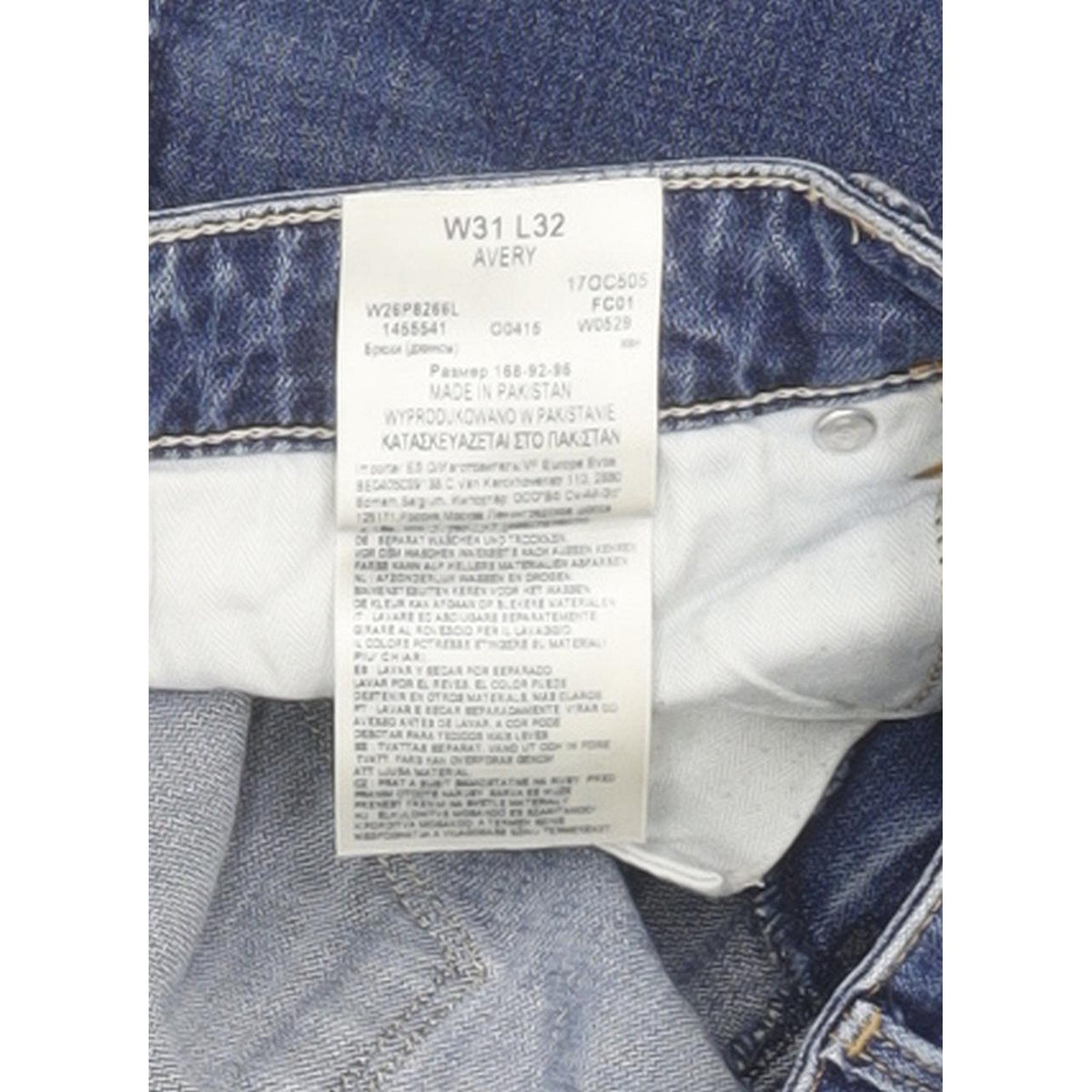 Wrangler Avery Women Blue Straight Slim Stretch Jeans W31 L30