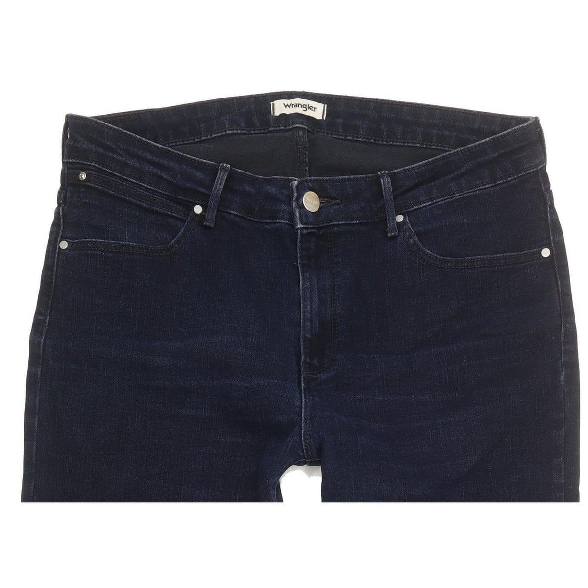 Wrangler Women Blue Straight Slim Stretch Jeans W32 L27