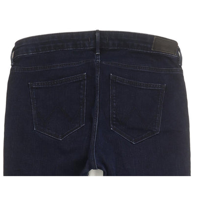 Wrangler Women Blue Straight Slim Stretch Jeans W32 L27