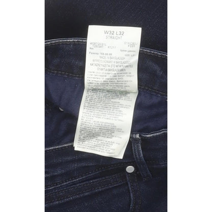 Wrangler Women Blue Straight Slim Stretch Jeans W32 L27